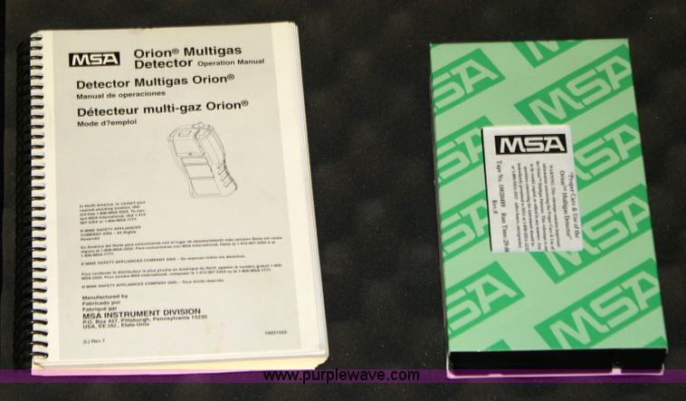 image for item 6516 (3) MSA Orion multi-gas detector