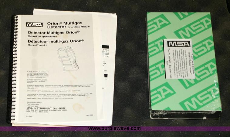 image for item 6516 (3) MSA Orion multi-gas detector