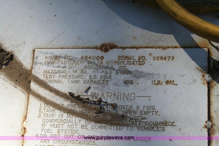 image for item 6525 Delta 100 gallon fuel tank