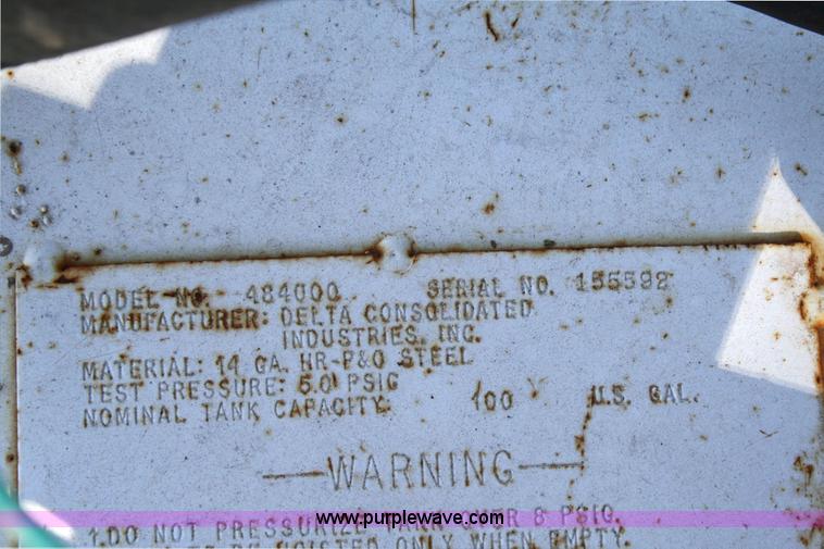 image for item 6526 Delta 100 gallon fuel tank