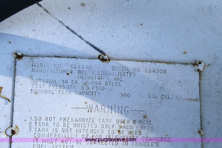 image for item 6527 (2) Delta 100 gallon fuel tanks on skids