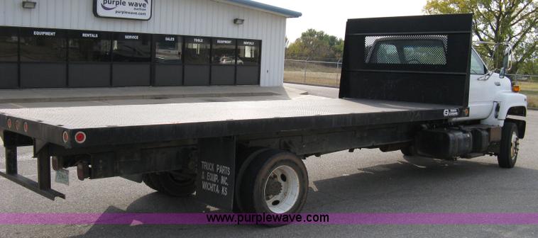image for item 8051 1992 GMC Topkick LoPro SLE flatbed truck