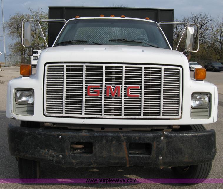 image for item 8051 1992 GMC Topkick LoPro SLE flatbed truck