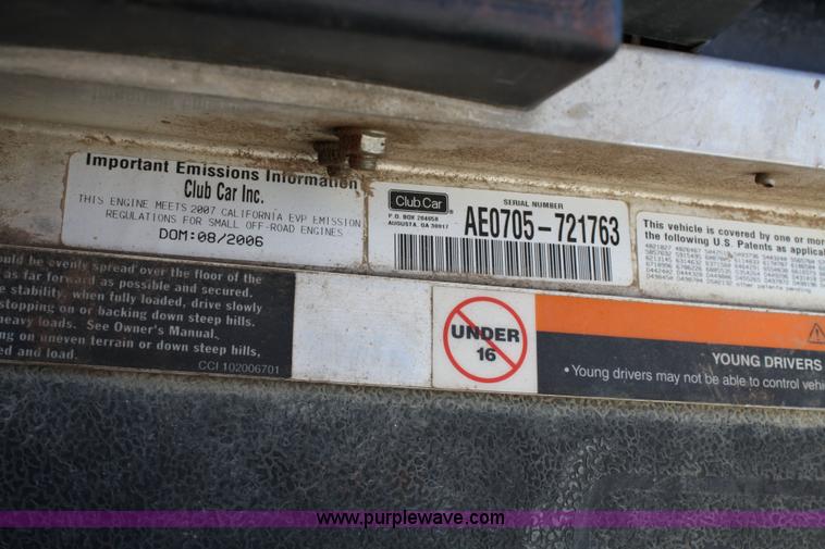 image for item 4730 2006 Ingersoll Rand XRT-900 club car