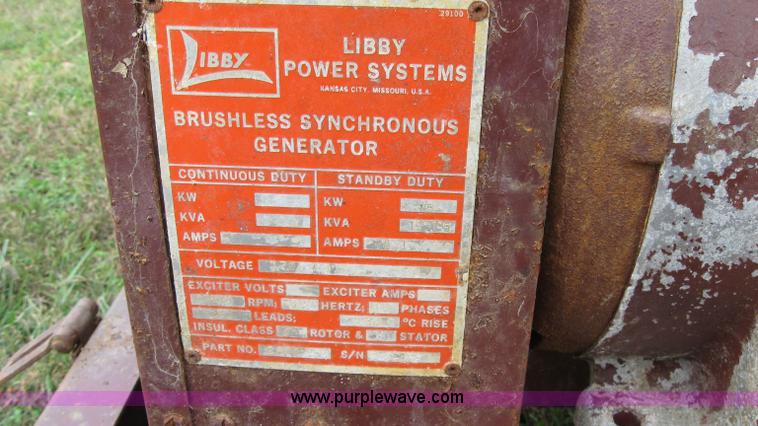 image for item 5277 Libby Power Systems 15kw generator