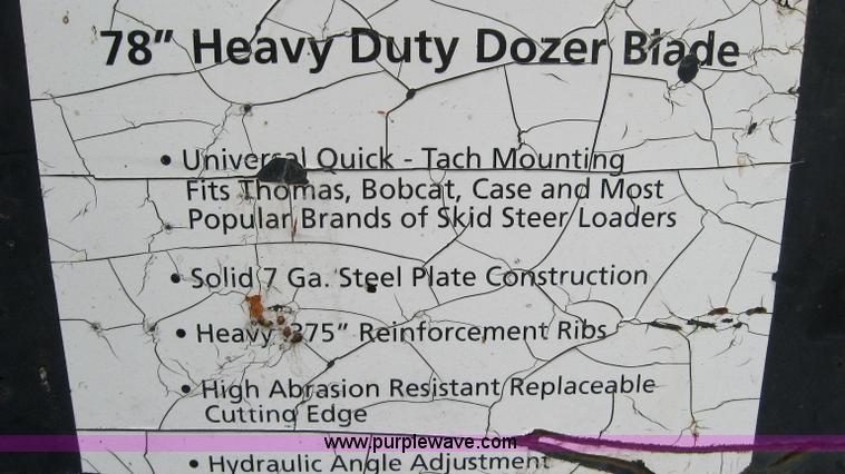 image for item 5295 78" dozer blade