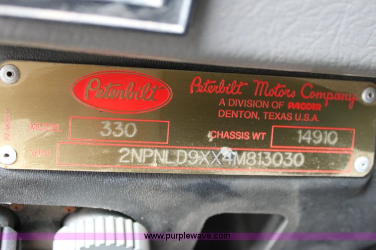 image for item 6195 2004 Peterbilt 330 tandem axle dump truck