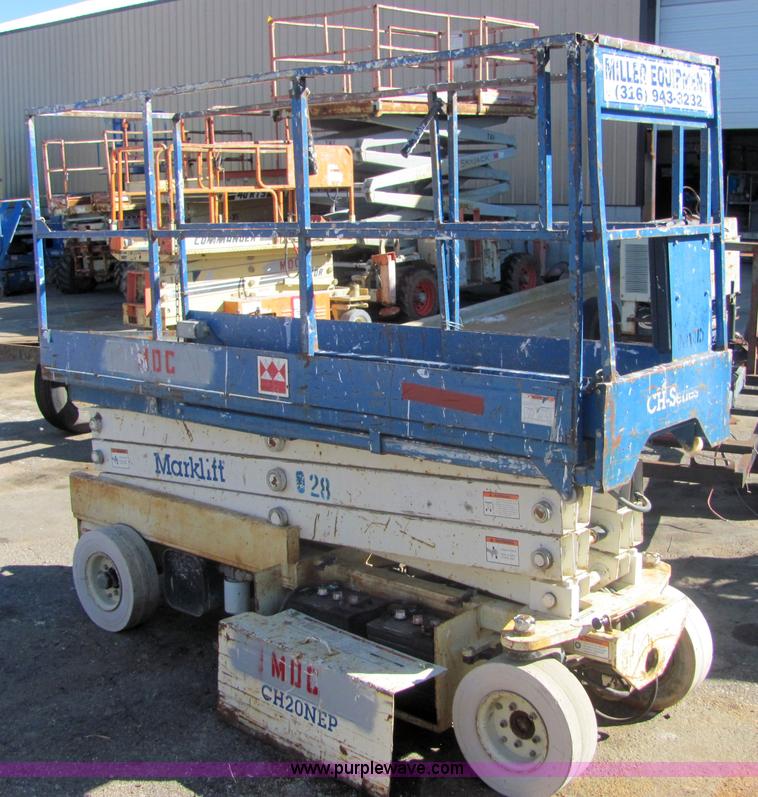 Mark Lift CH20NEP scissor lift in Wichita, KS Item 6567 sold Purple