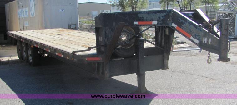 image for item 6588 1970 Hercules 24 gooseneck trailer