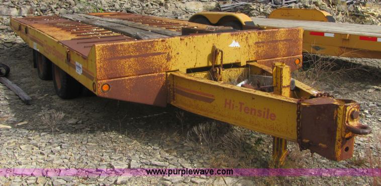 image for item 6666 1985 Eager Beaver 12TXT tilt-deck trailer