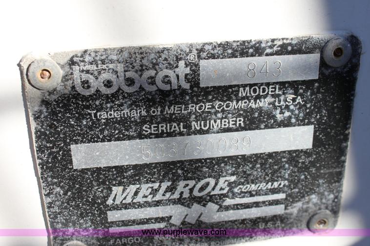 image for item 6674 1989 Bobcat 843 skid steer