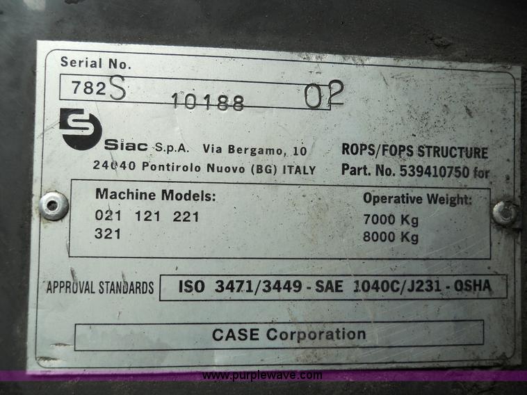 image for item 7762 2002 Case 321D wheel loader