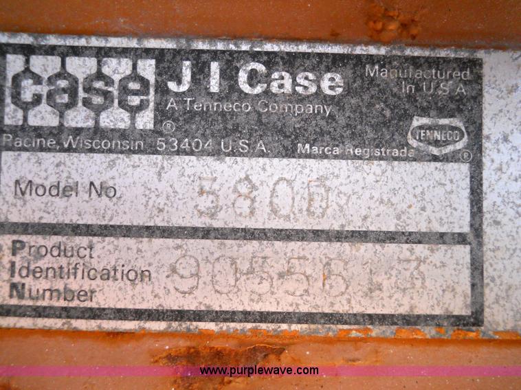 image for item 7763 1981 Case 580D loader