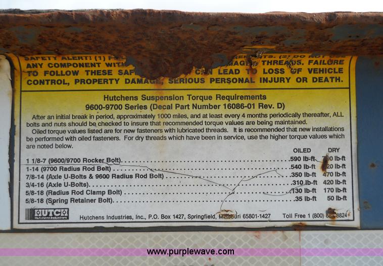 image for item 7764 1995 Trail King TK40 24' trailer