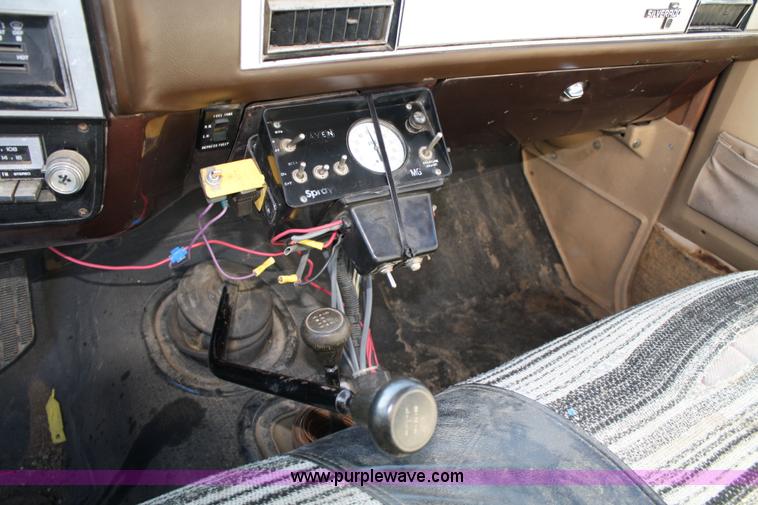 image for item 4650 1984 Chevrolet Silverado truck with spray rig