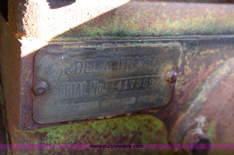 image for item 4688 1935 John Deere Model A tractor