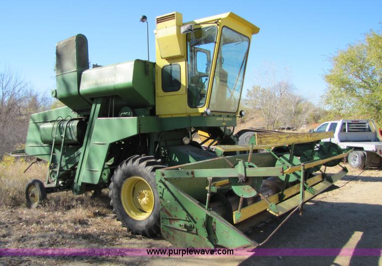 image for item 5155 1965 John Deere 55 combine with 14' header with bat rel