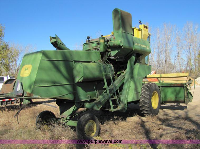 image for item 5155 1965 John Deere 55 combine with 14' header with bat rel