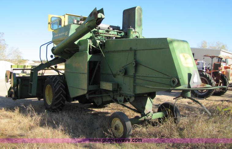 image for item 5155 1965 John Deere 55 combine with 14' header with bat rel