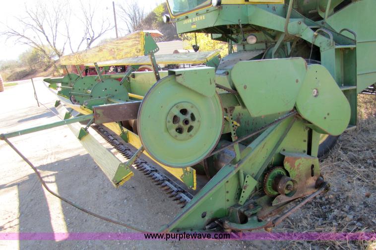 image for item 5155 1965 John Deere 55 combine with 14' header with bat rel