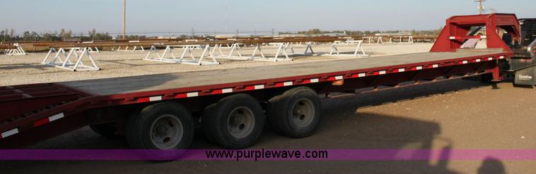 image for item 6274 2000 PJ 30' triple-axle gooseneck trailer with 5' dovetail
