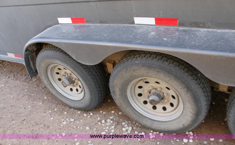 image for item 6275 2008 Titan triple-axle 32' gooseneck livestock trailer