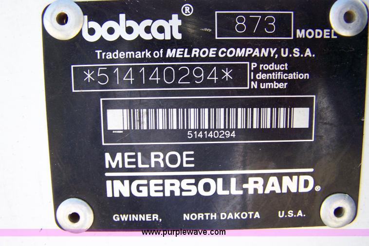 image for item 7458 1999 Bobcat 873 skid steer