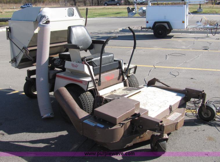 image for item 2305 Grasshopper 718 riding mower with bagger