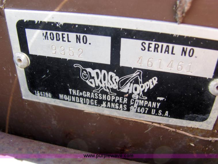 image for item 2305 Grasshopper 718 riding mower with bagger