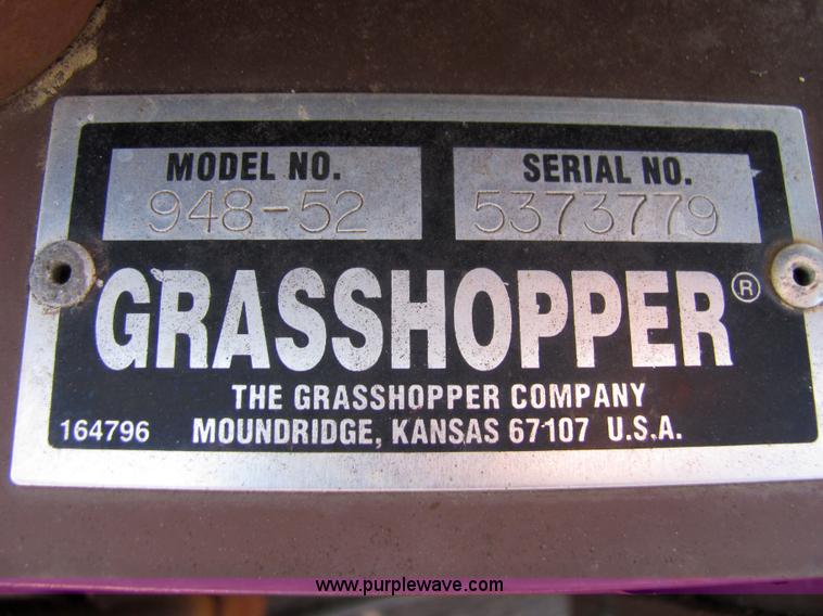 image for item 2305 Grasshopper 718 riding mower with bagger