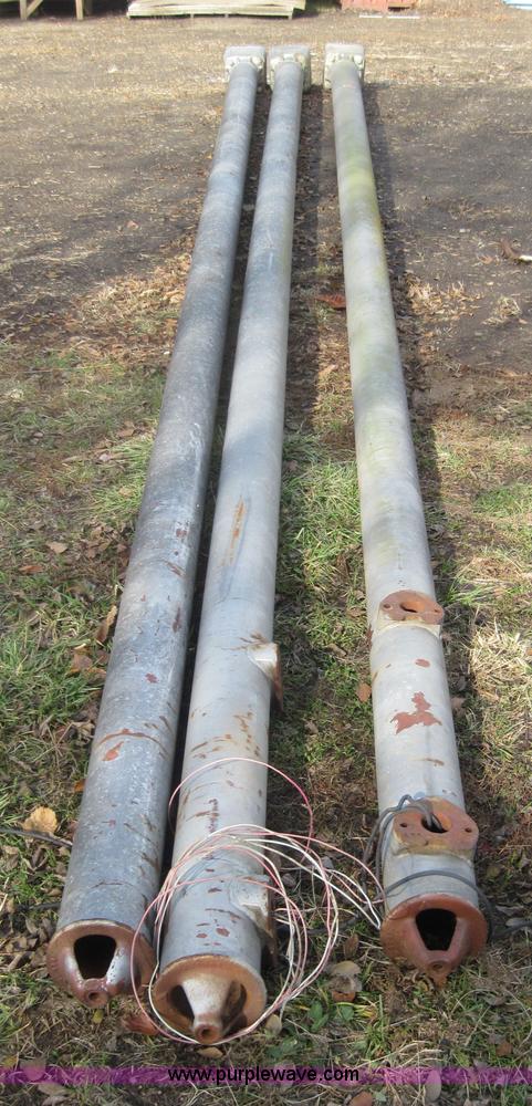 image for item 3160 (5) 36'H light poles with base