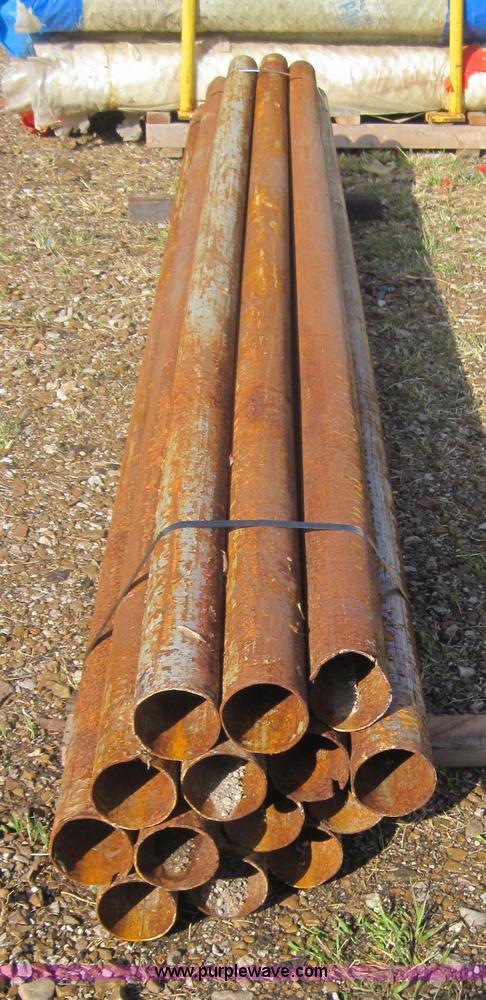 image for item 3163 (4) bundles of 13'L x 4" diameter pipe