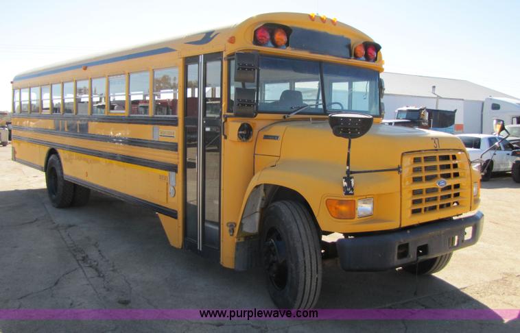 image for item 3565 1996 Ford B800 Blue Bird school bus
