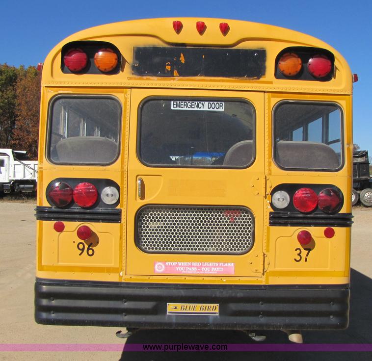 image for item 3565 1996 Ford B800 Blue Bird school bus