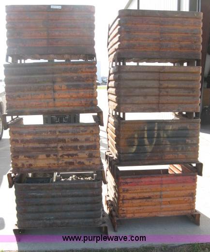image for item 3771 (8) stackable metal parts tubs