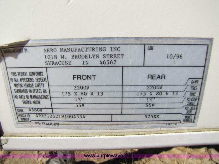 image for item 5158 1997 Aerolite 25' fifth wheel camper