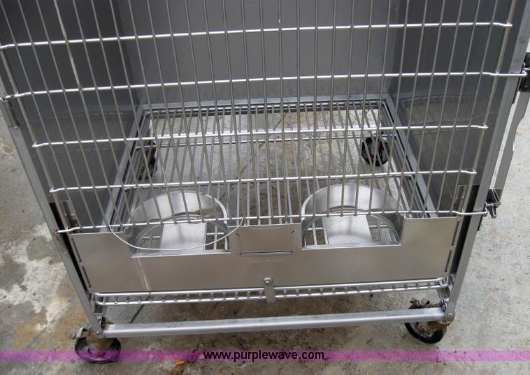 image for item 5211 Shor-Line stackable stainless steel dog crates