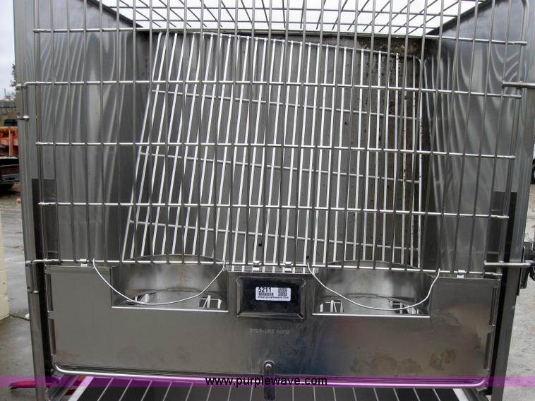 image for item 5211 Shor-Line stackable stainless steel dog crates