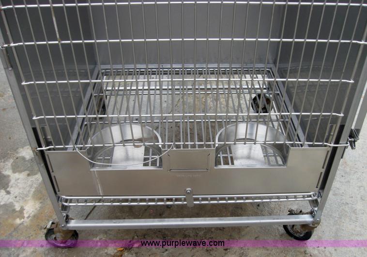 image for item 5211 Shor-Line stackable stainless steel dog crates