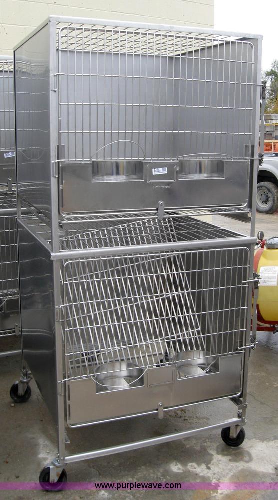 image for item 5212 Shor-Line stackable stainless steel dog crates