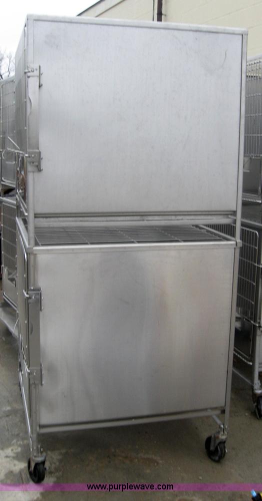 image for item 5212 Shor-Line stackable stainless steel dog crates