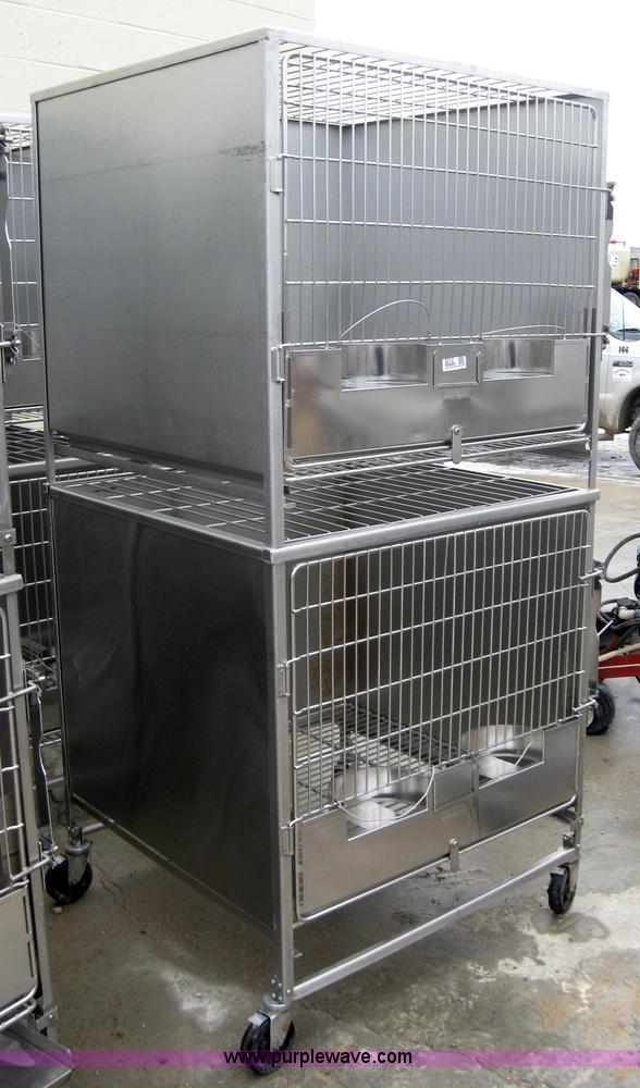 image for item 5212 Shor-Line stackable stainless steel dog crates