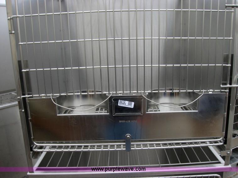image for item 5213 Shor-Line stackable stainless steel dog crates