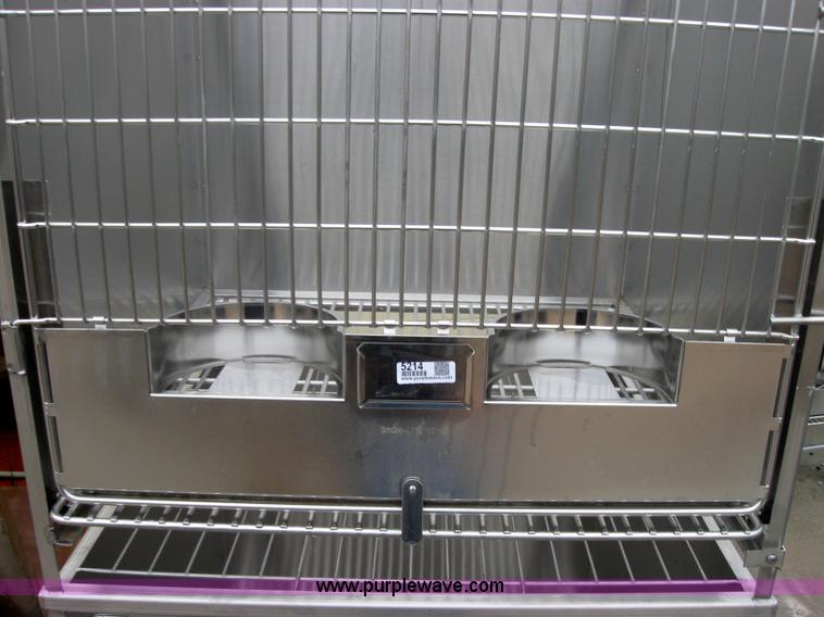 image for item 5214 Shor-Line stackable stainless steel dog crates