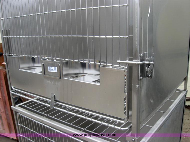 image for item 5214 Shor-Line stackable stainless steel dog crates