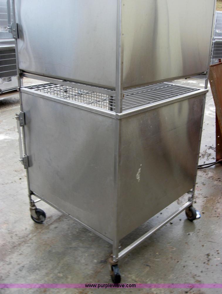 image for item 5214 Shor-Line stackable stainless steel dog crates