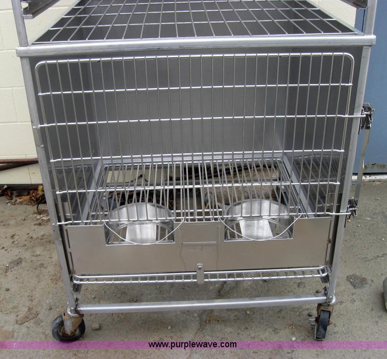 image for item 5215 Shor-Line stackable stainless steel dog crates