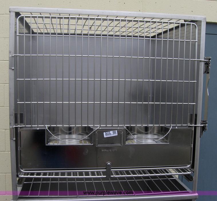 image for item 5215 Shor-Line stackable stainless steel dog crates
