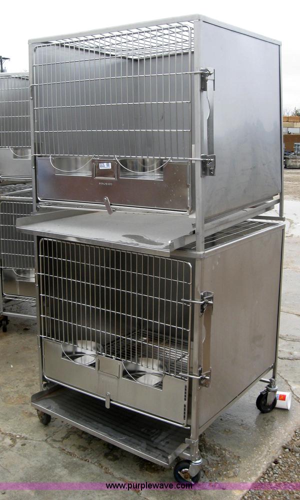 image for item 5216 Shor-Line stackable stainless steel dog crates