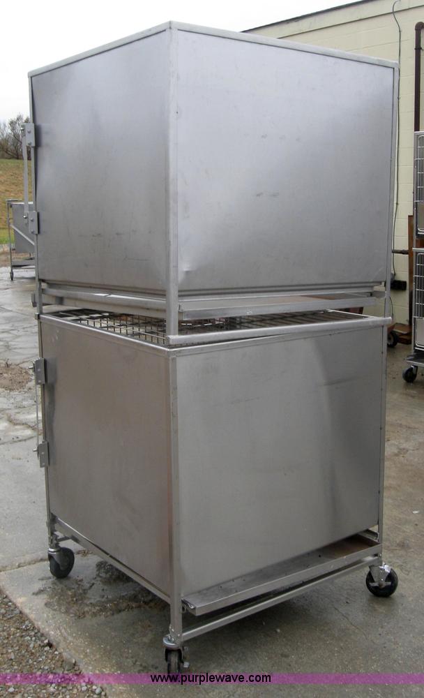 image for item 5216 Shor-Line stackable stainless steel dog crates